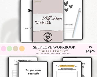 Selbstliebe Arbeitsbuch | Tagebuch für Frauen | Selbstbewusstsein, Heilung und Selbstfürsorge