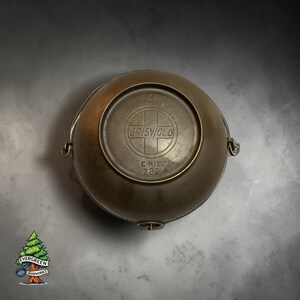 Vintage Erie Griswold Cast Iron Bail Handle Scotch Bowl No. 4