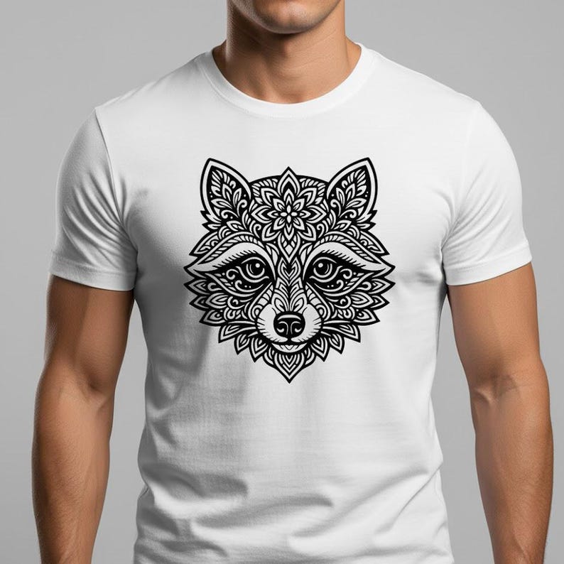Mandala Raccoon Raccoon Mandala SVG PNG DXF Head Design: Laser Cut, Engrave, Print ...