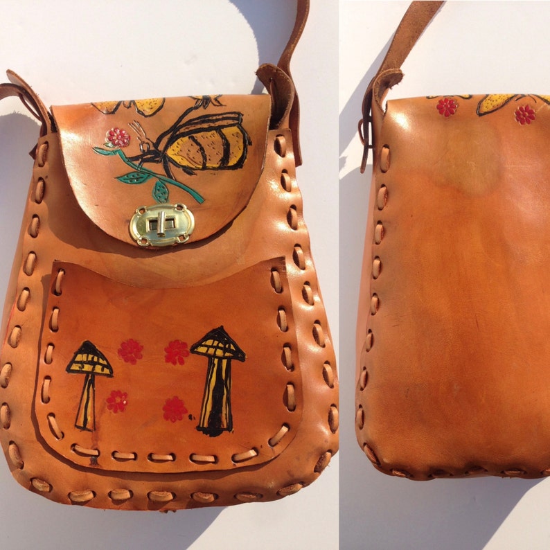 mushroom leather bag