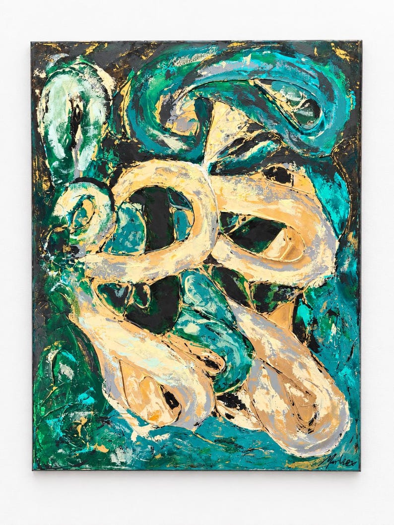 Drift No. 8 textured abstract painting