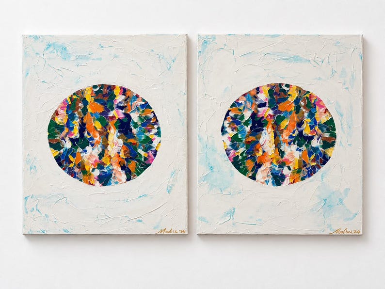 Convergence No. 3 — Echo textured abstract painting