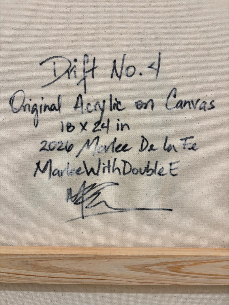 Drift No. 4 — Reverse & signature
