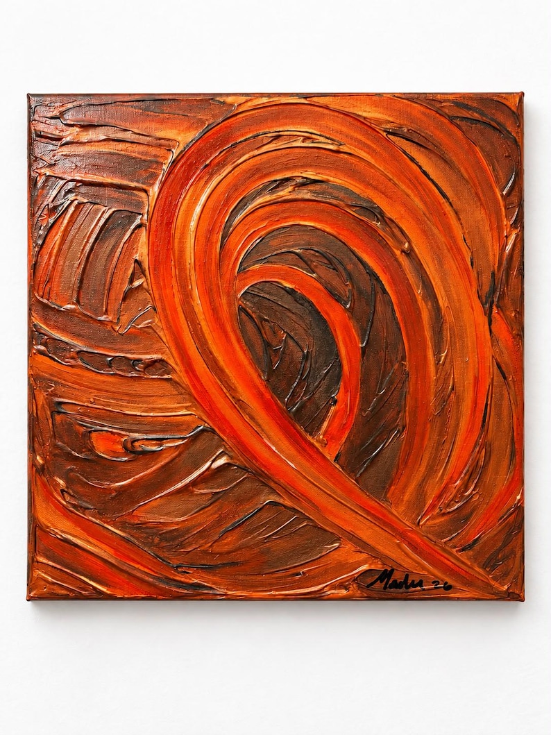 Convergence No. 5 textured abstract painting