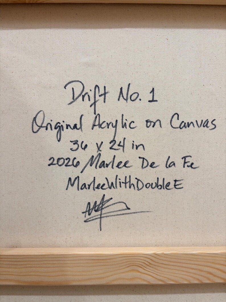 Drift No. 1 — Reverse & signature