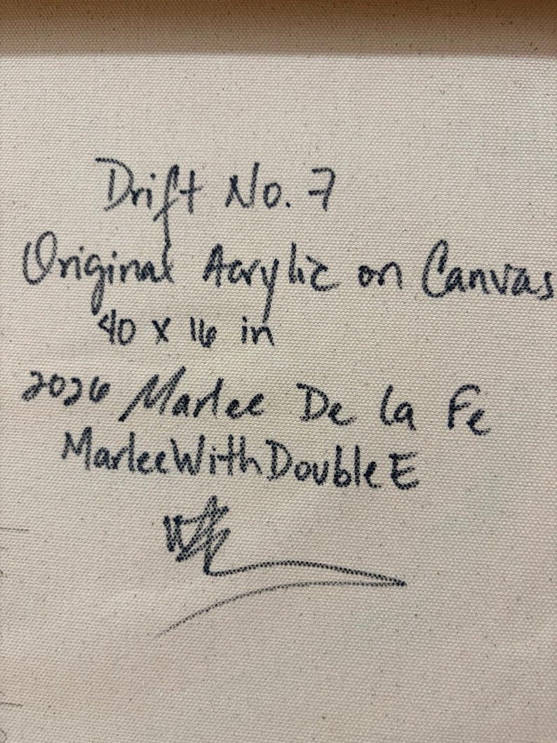 Drift No. 7 — Reverse & signature