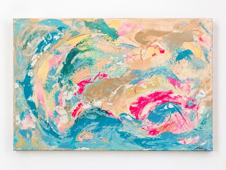 Drift No. 1 textured abstract painting