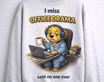 Funny WFH Dog Sweatshirt Design, Remote Work Humor (PNG)