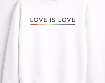 Pride Month Sweatshirt Design | Love Is Love Rainbow Graphic (Digital Download)