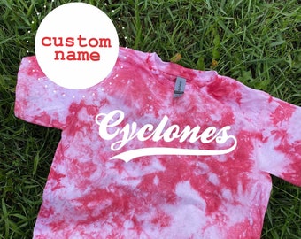 TIE DYE TEAM Shirt Unisex -Little League - Baseball - Basketball - Football - Hockey - Family Reunion, Tie Dye, Sports, Personalized, Custom