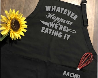 Funny ok chef Kitchen Apron - Personalized- Gift - Thanksgiving apron