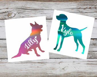 Custom DOG DECAL Sticker - Pet, Cat, Rabbit- Gift - For your car, laptop, water bottle