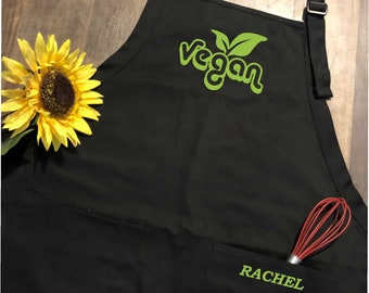 Vegan Kitchen Apron - Personalized- Gift