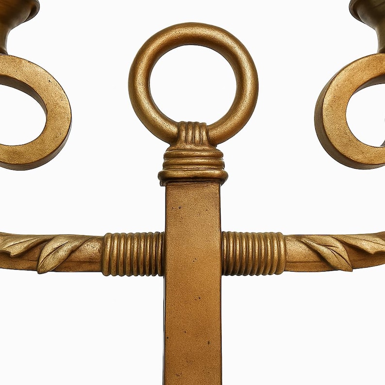 Vintage French Regency Candelabra Lamp, Hollywood Glam Lighting image 5
