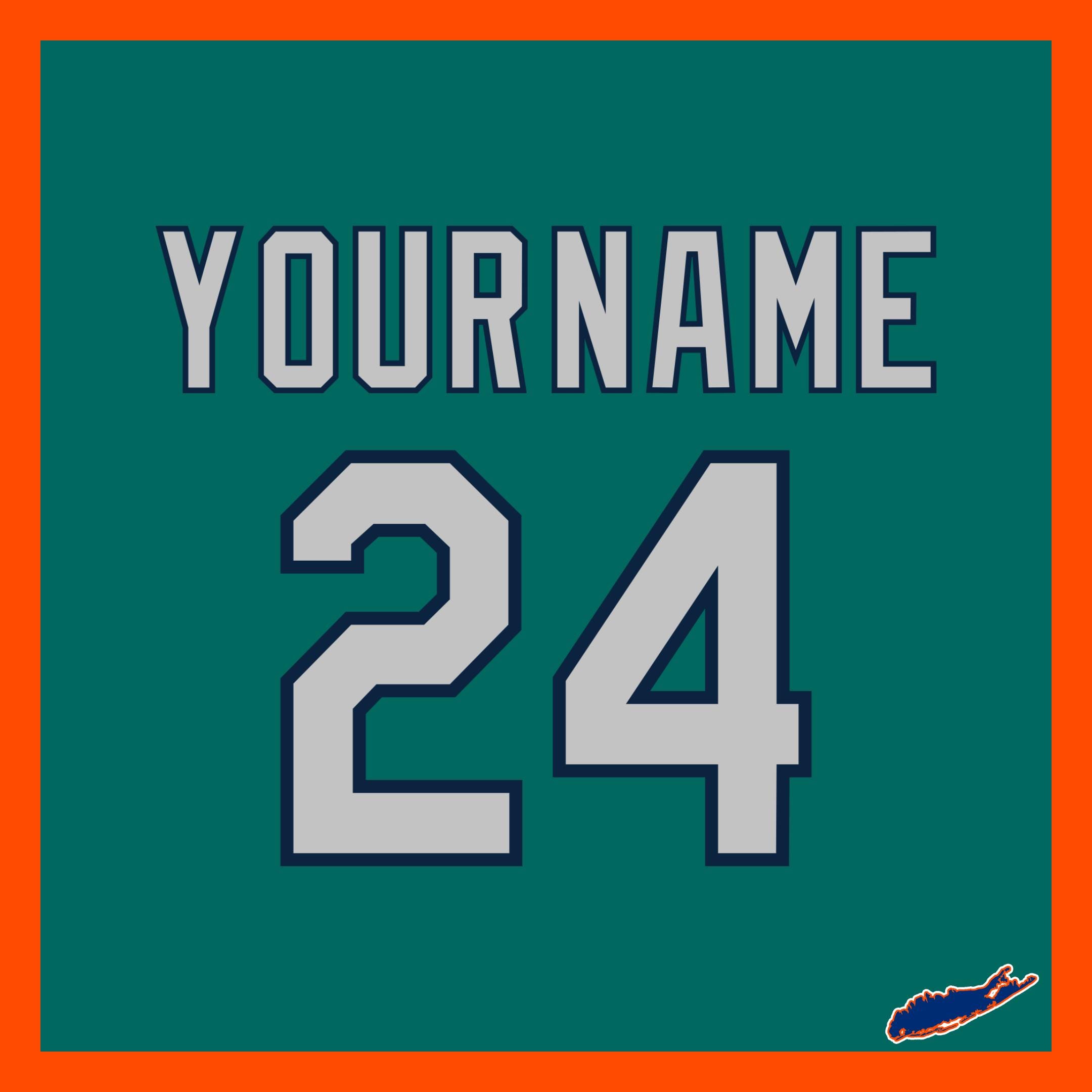 Seattle Mariners Lettering Seattle Mariners Custom Lettering Kit for 1993-2023 Teal Jersey - Etsy