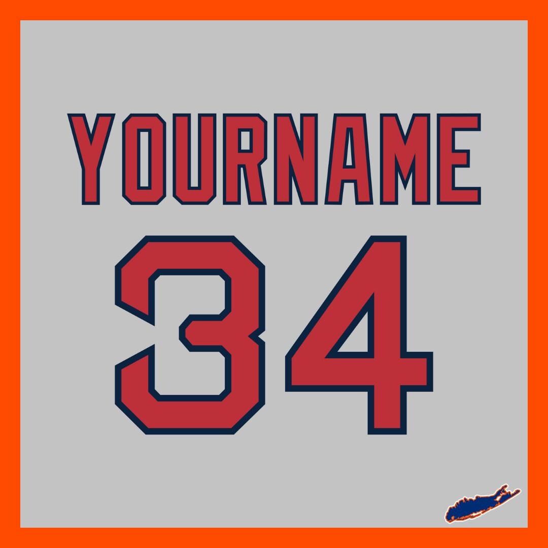 Boston Red Sox Custom Lettering Kit for 1990-2008 Road Jersey - Etsy