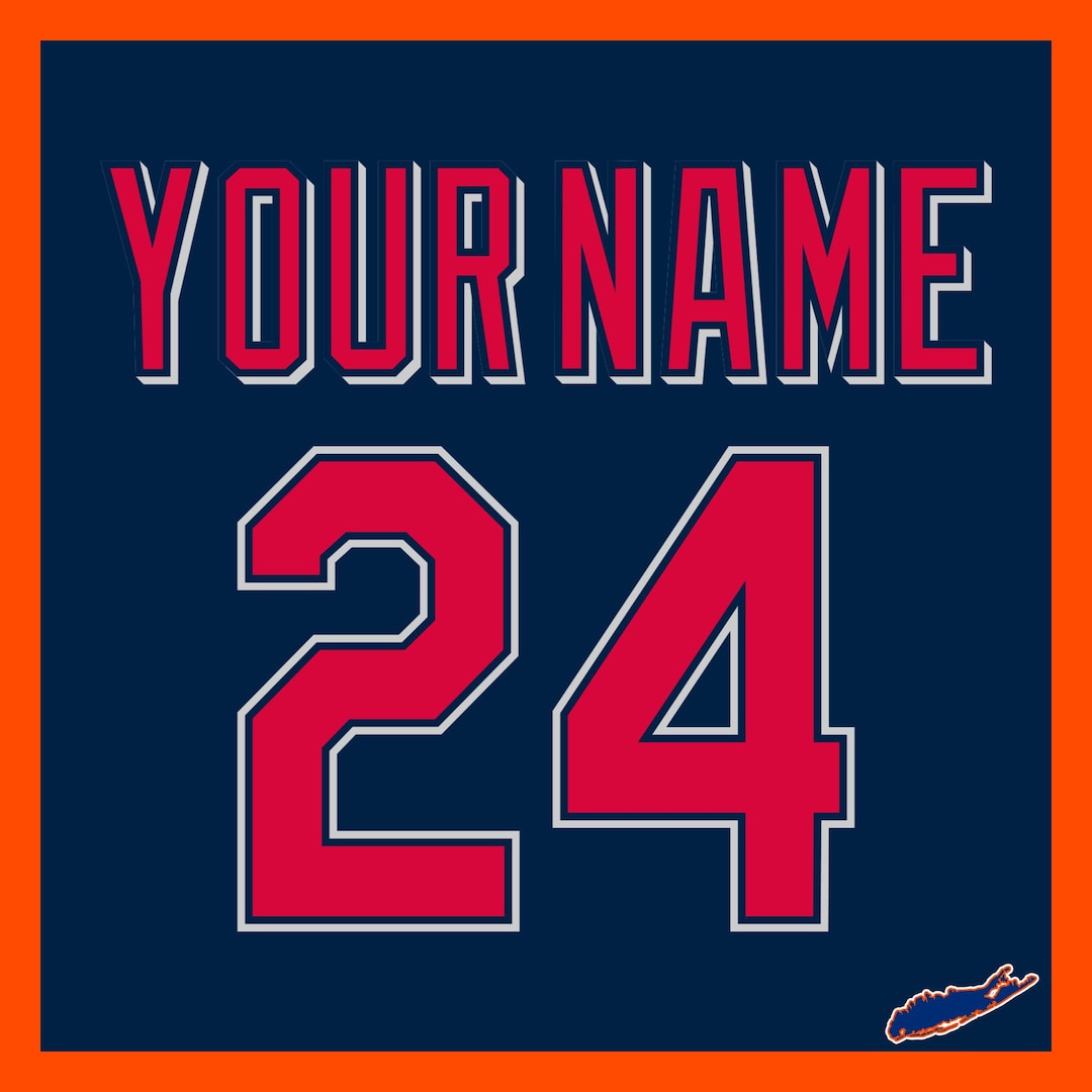 Cleveland Indians Custom Lettering Kit for 2002-07 Navy Jersey - Etsy