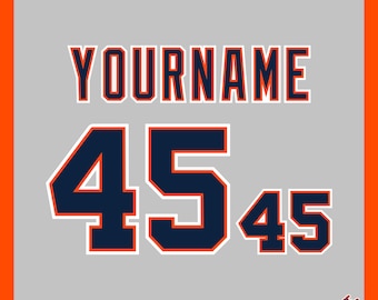 Detroit Tigers Custom Lettering Kit for 1994-2023 Road Jersey