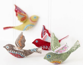 FOLK BIRD ORNAMENT to make