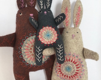 Rabbit Family downloadable pattern PDF