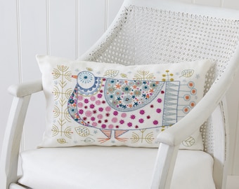 Pigeon Cushion Embroidery Kit