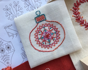 Christmas Motifs Water Soluble Embroidery transfer