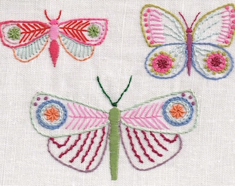 Butterflies Transfer for Hand Embroidery