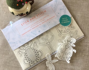 Stick and Stitch Beetles and Fish