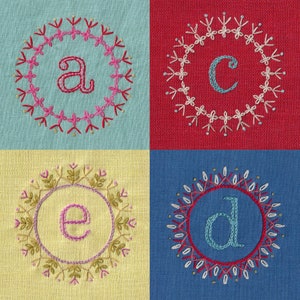 Decorative Alphabet IRON ON TRANSFER for embroidery