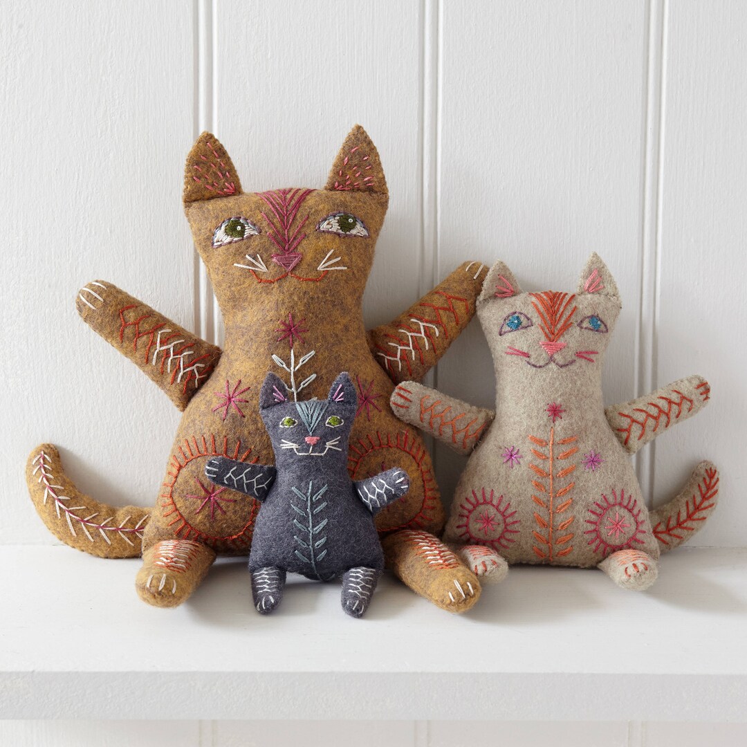 Cat Family Toy Making Kit - Etsy UK