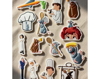 Disney Ratatouille Embroidered Patch, Chef Remy Patch, Disney Embroidered Patch, Iron On Patches, Disney Trip Gift for Bags Hats Patch