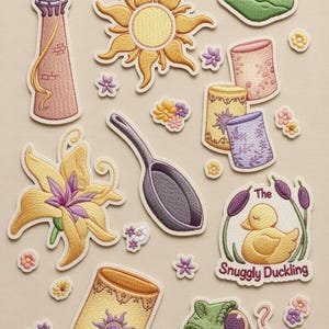 Tangled Rapunzel Embroidered Patches, Disney Princess Iron on Patch, Disneyland Patch, Disneyworld Trip Gift For Her, Jacket Backpack Patch