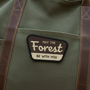 May The Forest Be With You Embroidered Patch, Disney Star Wars Logo Iron on Patch, Star Wars Gift, Disney Gift, Jacket Backpack Patch