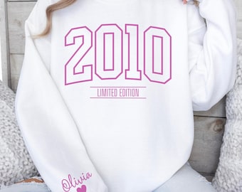 16th Birthday Sweatshirt, Sweet 16 Sweatshirt, 16th Birthday Gift For Girl, Sweet 16 Gifts For Daughter, 2010 Sweater, 16th Birthday Shirt