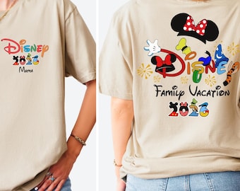 Disney 2026 Family Vacation Shirts, Disneyland Family Trip Shirt, Custom Mickey Trip Shirt, Mickey Castle 2026 Shirt, Disney Family Matching