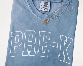 Comfort Colors® Preschool Teacher Shirt, Pre-K Tee, Preschool Teacher Team Shirt, Teacher Tees, Back to School Teacher Shirt