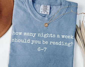 Comfort Colors® Reading Tshirt, Funny T-Shirt, Teacher Shirt, School Librarian Shirt, English Teacher Shirt, Funny 6-7 Shirt, Reading Shirt