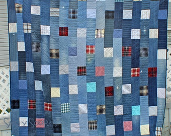 Upcycled Denim Quilt- King