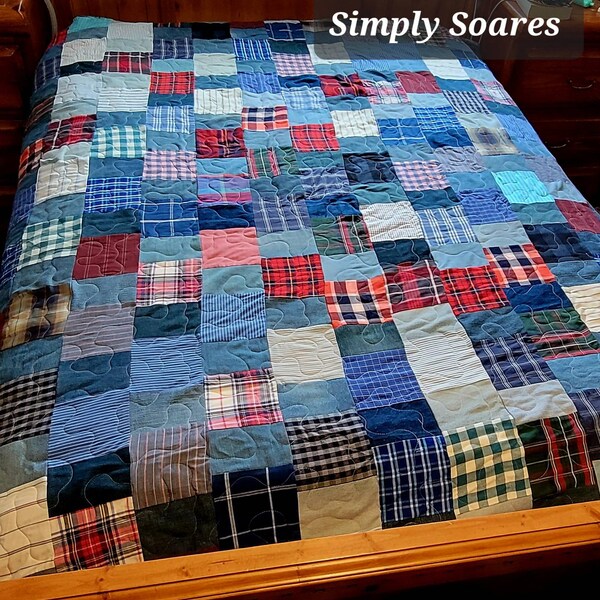 Denim Quilt Etsy