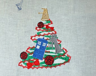 Christmas Flour Sack Towel - Doctor Who