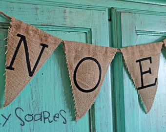 Burlap Garland or Banner - NOEL