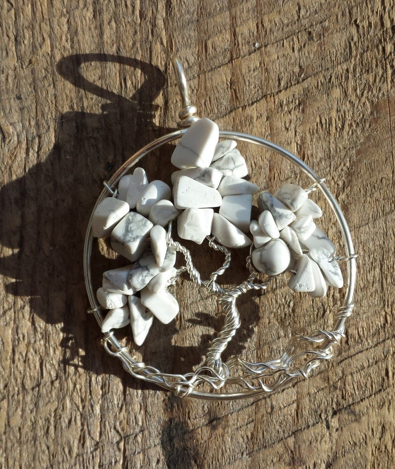 Tree of Life Pendant 1 58 Howlite
