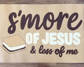 Christian Hand-Painted Banner 35" x 50"