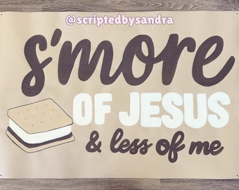 Christian Hand-Painted Banner - 35"x50"