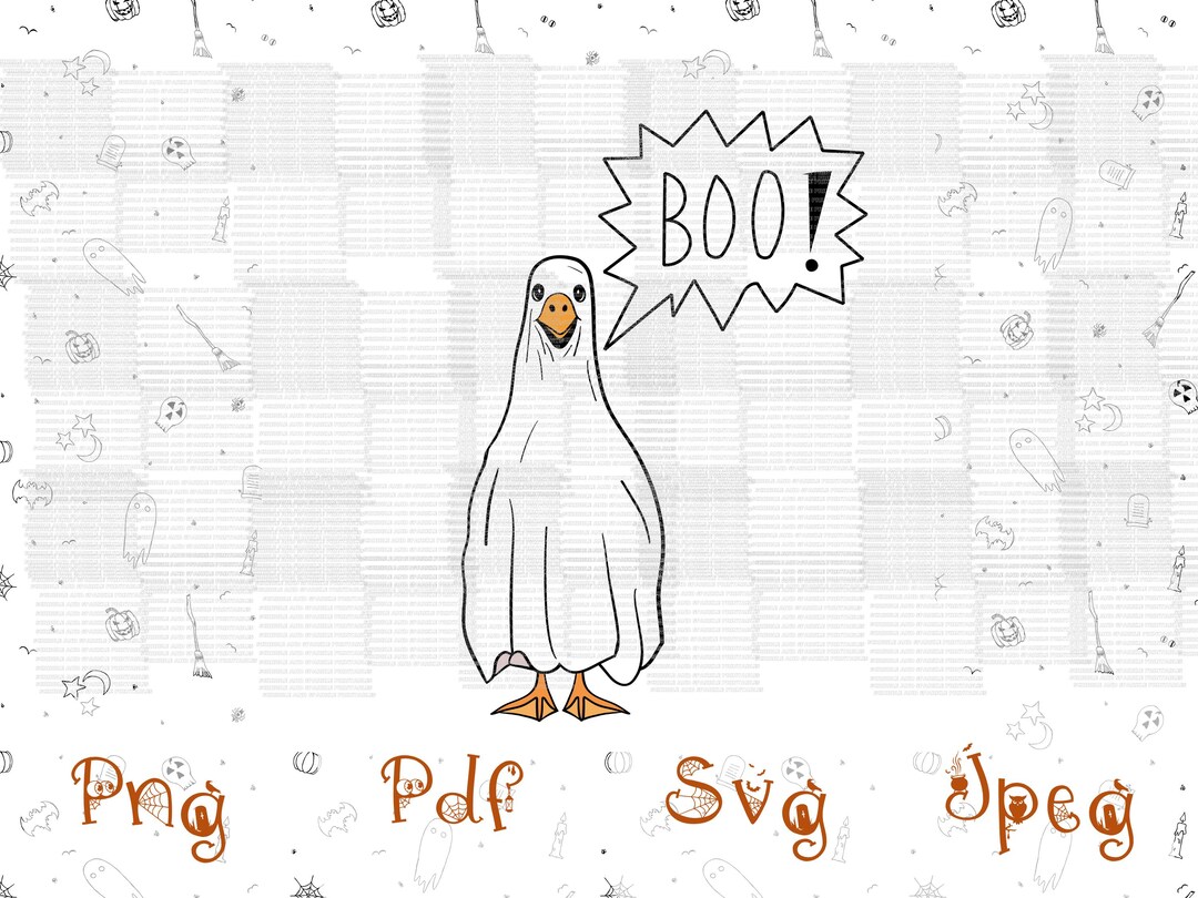 Boo Goose: Halloween PNG SVG PDF Jpeg (digital Download) - Etsy Australia