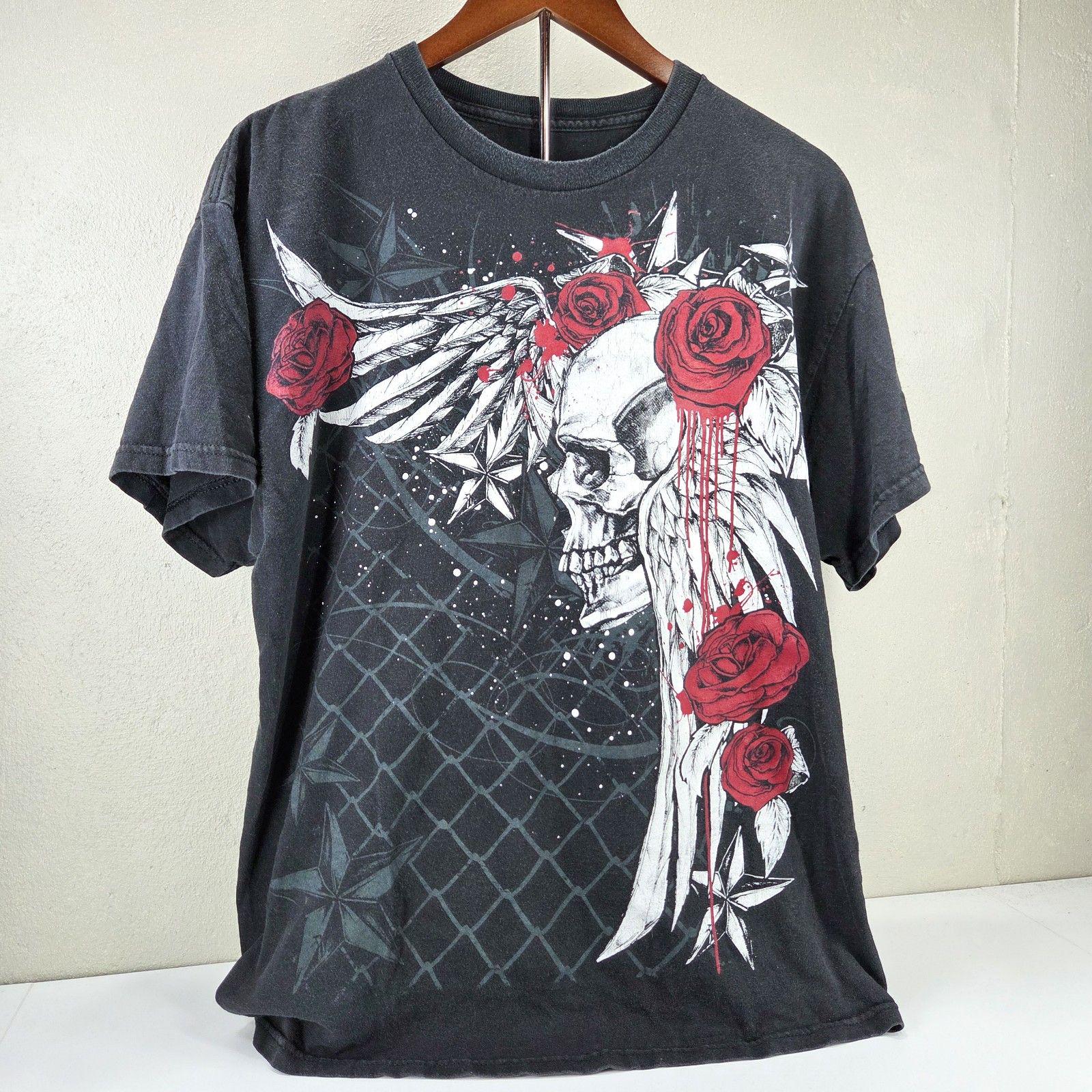 Faded Skull Shirt - Etsy