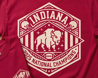 Indiana 2025 National Champions Shirt – Commemorative Release | Retro College Championship Tee | Comfort Colors