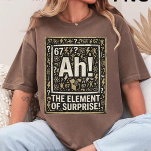 Ah Element of Surprise Periodically Shirt, Science Teacher PNG, Funny Chemistry Pun Sublimation, Nerd Geek Gift, Back to School Digital Art
