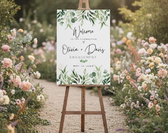 Editable Engagement Welcome Sign | Indian Ceremony Printable (Digital Download)