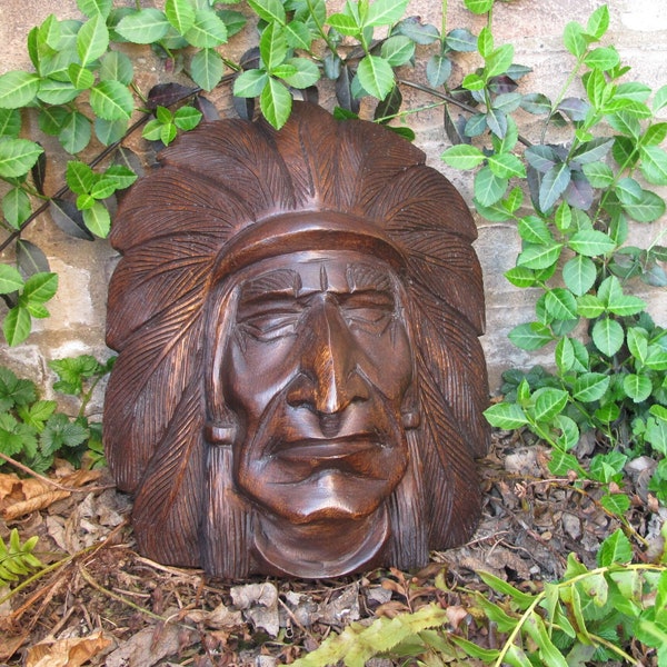 Cigar Indian Statue Etsy